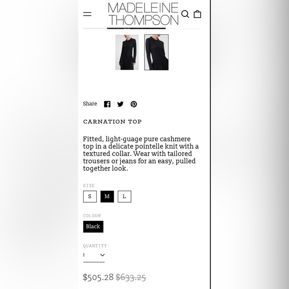 Madeleine Thompson Cashmere sweater - Picture 2 of 6